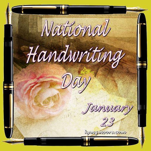 Handwriting, Writing, National Handwriting Day, From Behind the Pen